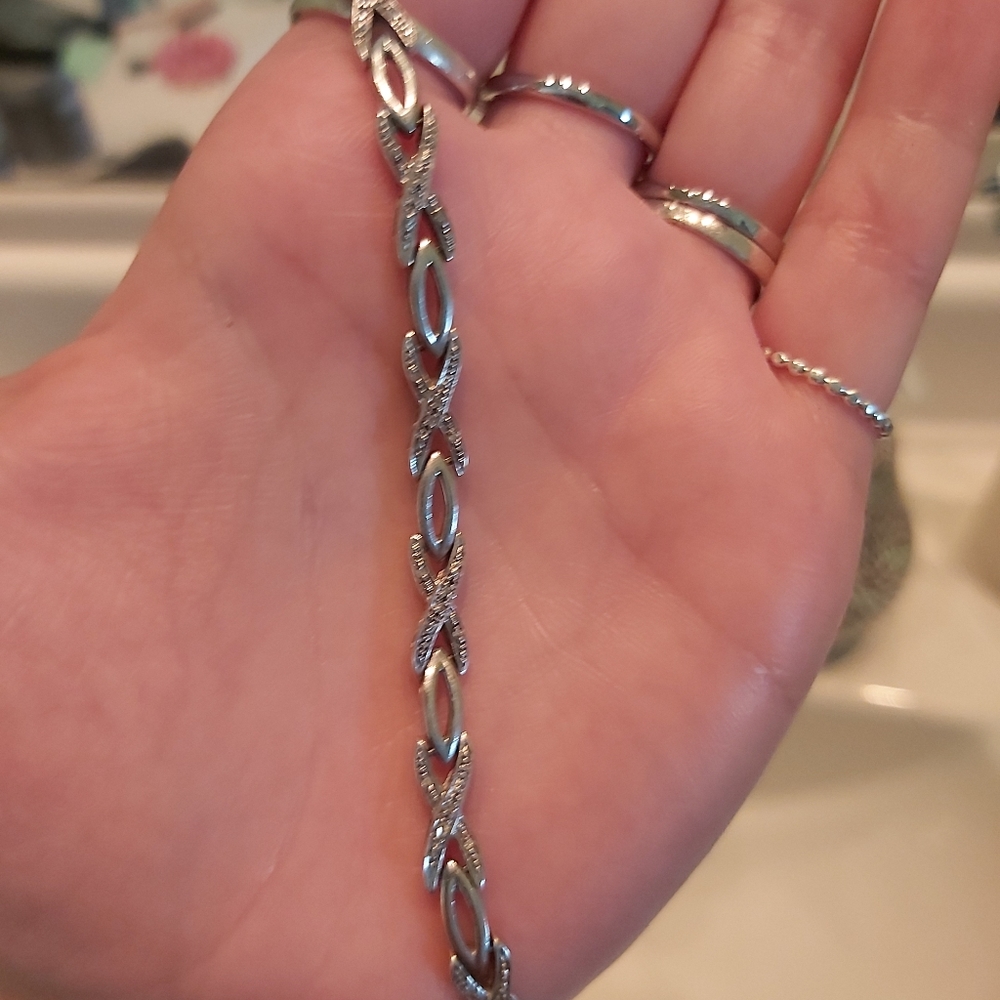 White gold bracelet
